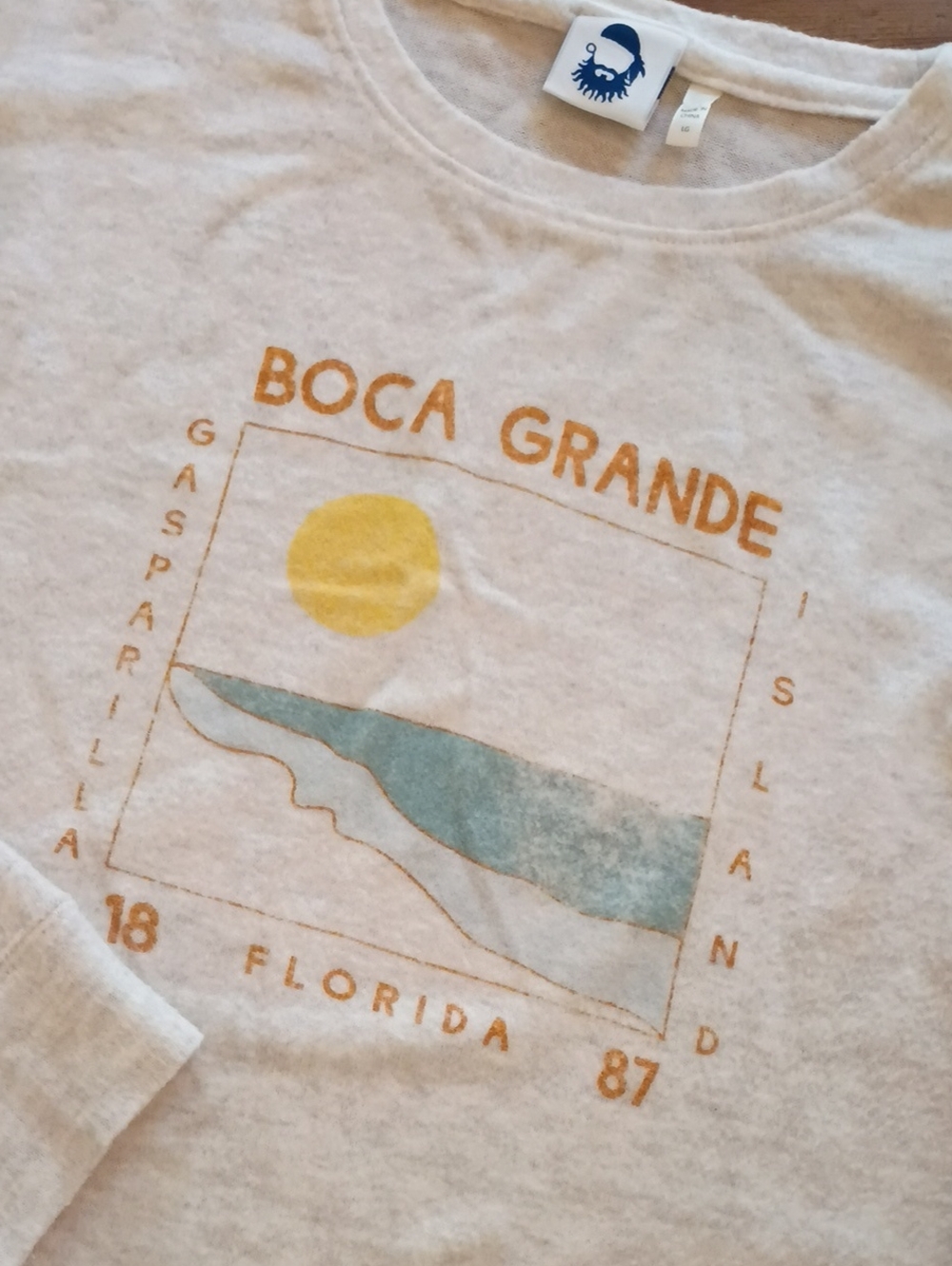 Boca Grande Trading Co Lightweight Sweater Oatmeal Size L Worn 1x
